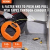 image:imageVEVOR Fish Tape 100 ft 16inch Fiberglass Wire Puller with Optimized Housing and Handle EasytoUse Cable Puller Tool Flexible Wire Fishing Tools for Wall and Electrical Conduit NonConductiveOrange