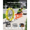 image:imageVEVOR Fish Tape Fiberglass 328FT 63MM Duct Rodder Fishtape Wire Puller with Stand 14Inch Cable Running Rod Marked Every 5 Feet Fishing Tools for Walls and Electrical Conduit NonConductive328ft