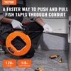 image:imageVEVOR Fish Tape NonConductive EasytoUse Cable Puller Tool with Optimized Housing and Handle for Flexible Wire Fishing in Walls and Electrical Conduit 316inch PET Fish Tape120foot  18inch