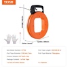 image:imageVEVOR Fish Tape NonConductive EasytoUse Cable Puller Tool with Optimized Housing and Handle for Flexible Wire Fishing in Walls and Electrical Conduit 316inch PET Fish Tape200 ft  316inch
