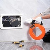 image:imageVEVOR Fish Tape NonConductive EasytoUse Cable Puller Tool with Optimized Housing and Handle for Flexible Wire Fishing in Walls and Electrical Conduit 316inch PET Fish Tape100 ft  316inch