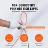 image:imageVEVOR Fish Tape NonConductive EasytoUse Cable Puller Tool with Optimized Housing and Handle for Flexible Wire Fishing in Walls and Electrical Conduit 316inch PET Fish Tape100foot  14inch
