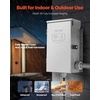 image:imageVEVOR Manual Transfer 30Amp 10Circuit Prewired Generator Transfer Kit with NEMA L1430P Power Inlet Box DoubleThrow NEMA 3R Mechanical Watt Meter for 7500W Generators30 Amp  6 Circuit