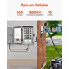 image:imageVEVOR Manual Transfer 30Amp 10Circuit Prewired Generator Transfer Kit with NEMA L1430P Power Inlet Box DoubleThrow NEMA 3R Mechanical Watt Meter for 7500W Generators50 Amp  10 Circuit
