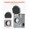 image:imageVEVOR Manual Transfer 30Amp 10Circuit Prewired Generator Transfer Kit with NEMA L1430P Power Inlet Box DoubleThrow NEMA 3R Mechanical Watt Meter for 7500W Generators30 Amp  10 Circuit