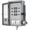 image:imageVEVOR Manual Transfer 30Amp 10Circuit Prewired Generator Transfer Kit with NEMA L1430P Power Inlet Box DoubleThrow NEMA 3R Mechanical Watt Meter for 7500W Generators30 Amp  6 Circuit