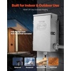 image:imageVEVOR Manual Transfer 30Amp 10Circuit Prewired Generator Transfer Kit with NEMA L1430P Power Inlet Box DoubleThrow NEMA 3R Mechanical Watt Meter for 7500W Generators30 Amp  10 Circuit