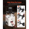 image:imageVEVOR Manual Wire Stripping Machine 0061 in Portable Copper Stripper with Hand Crank or Drill Powered 64Mn Quenched Blades 45 Steel Rollers ABS amp PC Wire Peeler for Scrap Copper RecyclingHand Crank or Drill Powered