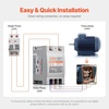 image:imageVEVOR Single Phase to 3 Phase Converter  10HP 30A 220V InputOutput Digital Phase Shifter for Residential amp Light Commercial Use One Converter for One Motor Only2HP7A