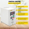 image:imageVEVOR Single Phase to 3Phase Rotary Converter 75HP 21A 208240V InputOutput Rotary Phase Converter  Expandable to Higher Horsepower for HeavyLoad EquipmentWhite 4