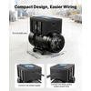 image:imageVEVOR Single Phase to 3Phase Rotary Converter 75HP 21A 208240V InputOutput Rotary Phase Converter  Expandable to Higher Horsepower for HeavyLoad EquipmentBlack 5