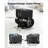 image:imageVEVOR Single Phase to 3Phase Rotary Converter 75HP 21A 208240V InputOutput Rotary Phase Converter  Expandable to Higher Horsepower for HeavyLoad EquipmentBlack 75