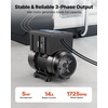 image:imageVEVOR Single Phase to 3Phase Rotary Converter 75HP 21A 208240V InputOutput Rotary Phase Converter  Expandable to Higher Horsepower for HeavyLoad EquipmentBlack 5