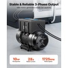 image:imageVEVOR Single to 3Phase Rotary Converter 10HP 28A 208240V InputOutput  Phase Converter Expandable to Higher Horsepower HeavyLoad Equipment Power Delivery CNC Machines Air Compressors Pumps