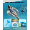 image:imageVEVOR Solar Pool Ionizer Round Copper Pool Ionizer Up to 45000 Gal Floating Automatic Water Cleaner and Purifier Chlorine Free Water with Copper Anode Brush and Filter for Pools amp SpasBlue
