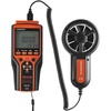 image:imageVEVOR Split Handheld Anemometer 14140 Digital Wind Speed CFM Meter Gauge with LED Backlight Screen Measures Wind Velocity Temperature Air Flow for Sailing Surfing Flying HVAC