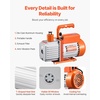 image:imageVEVOR Vacuum Pump 35 CFM HVAC Single Stage Rotary Vane Vacuum Pump for R134a R22 R410a Systems Auto AC Vacuum Pump Kit with Oil Bottle for Automotive Air Conditioner Maintenance Resin Degassing60 CFM 2Stage