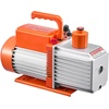 image:imageVEVOR Vacuum Pump 35 CFM HVAC Single Stage Rotary Vane Vacuum Pump for R134a R22 R410a Systems Auto AC Vacuum Pump Kit with Oil Bottle for Automotive Air Conditioner Maintenance Resin Degassing90 CFM 2Stage