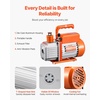 image:imageVEVOR Vacuum Pump 35 CFM HVAC Single Stage Rotary Vane Vacuum Pump for R134a R22 R410a Systems Auto AC Vacuum Pump Kit with Oil Bottle for Automotive Air Conditioner Maintenance Resin Degassing35CFM 1Stage Pro