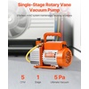 image:imageVEVOR Vacuum Pump 35 CFM HVAC Single Stage Rotary Vane Vacuum Pump for R134a R22 R410a Systems Auto AC Vacuum Pump Kit with Oil Bottle for Automotive Air Conditioner Maintenance Resin Degassing50 CFM 1Stage