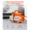 image:imageVEVOR Vacuum Pump 35 CFM HVAC Single Stage Rotary Vane Vacuum Pump for R134a R22 R410a Systems Auto AC Vacuum Pump Kit with Oil Bottle for Automotive Air Conditioner Maintenance Resin Degassing40 CFM 1Stage