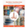 image:imageVEVOR Wire Spool Rack 4 Adjustable Rods ColdRolled Steel Wire Spool Holder Wall Mounted for MultiSpools Wiring Storage 150 lbs Capacity Cable Dispenser for Electrical Industrial Retail UseWire Dispenser