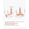 image:imageVEVOR Wire Spool Rack 4 Adjustable Rods ColdRolled Steel Wire Spool Holder Wall Mounted for MultiSpools Wiring Storage 150 lbs Capacity Cable Dispenser for Electrical Industrial Retail UseWire Dispenser