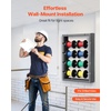 image:imageVEVOR Wire Spool Rack 4 Adjustable Rods ColdRolled Steel Wire Spool Holder Wall Mounted for MultiSpools Wiring Storage 150 lbs Capacity Cable Dispenser for Electrical Industrial Retail UseWire Spool Rack