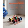 image:imageVEVOR Wire Spool Rack 4 Adjustable Rods ColdRolled Steel Wire Spool Holder Wall Mounted for MultiSpools Wiring Storage 150 lbs Capacity Cable Dispenser for Electrical Industrial Retail UseCable Dispenser