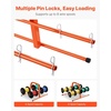 image:imageVEVOR Wire Spool Rack 4 Adjustable Rods ColdRolled Steel Wire Spool Holder Wall Mounted for MultiSpools Wiring Storage 150 lbs Capacity Cable Dispenser for Electrical Industrial Retail UseCable Dispenser