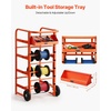 image:imageVEVOR Wire Spool Rack 4 Adjustable Rods ColdRolled Steel Wire Spool Holder Wall Mounted for MultiSpools Wiring Storage 150 lbs Capacity Cable Dispenser for Electrical Industrial Retail UseWire Storage Cart