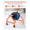 image:imageVEVOR Wire Spool Rack 4 Adjustable Rods ColdRolled Steel Wire Spool Holder Wall Mounted for MultiSpools Wiring Storage 150 lbs Capacity Cable Dispenser for Electrical Industrial Retail UseWire Rack