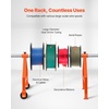 image:imageVEVOR Wire Spool Rack 4 Adjustable Rods ColdRolled Steel Wire Spool Holder Wall Mounted for MultiSpools Wiring Storage 150 lbs Capacity Cable Dispenser for Electrical Industrial Retail UseWire Rack
