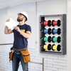 image:imageVEVOR Wire Spool Rack 4 Adjustable Rods ColdRolled Steel Wire Spool Holder Wall Mounted for MultiSpools Wiring Storage 150 lbs Capacity Cable Dispenser for Electrical Industrial Retail UseWire Spool Rack