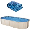image:imageVEVOR 15 x 30 ft Oval Pool Liner Duobead Above Ground Pool Liners 52in Wall Height Durable Standard Gauge Vinyl Designed for Steel Sided AboveGround Swimming PoolsOval