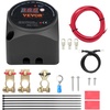 image:imageVEVOR Dual Battery Isolator Kit 12V 140 Amp 20 ft 6AWG Manual and Automatic VSR Voltage Sensitive Relay with Voltmeter LCD Screen Smart Battery Isolator Compatible with Lithium Batteries for UTV140 AMP Kit