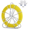 image:imageVEVOR Fiberglass Fish Tape 656 FT x 14 inch Fish Tape Duct Rodder Puller with Durable Steel Stand NonConductive Fishtape Wire Cable Running Rod for Walls Floor and Electrical Conduit516Inch x 492FT