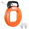 image:imageVEVOR Fish Tape NonConductive EasytoUse Cable Puller Tool with Optimized Housing and Handle for Flexible Wire Fishing in Walls and Electrical Conduit 316inch PET Fish Tape120foot  18inch
