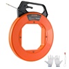 image:imageVEVOR Fish Tape NonConductive EasytoUse Cable Puller Tool with Optimized Housing and Handle for Flexible Wire Fishing in Walls and Electrical Conduit 316inch PET Fish Tape100 ft  316inch