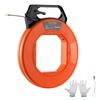 image:imageVEVOR Fish Tape NonConductive EasytoUse Cable Puller Tool with Optimized Housing and Handle for Flexible Wire Fishing in Walls and Electrical Conduit 316inch PET Fish Tape125foot  316inch
