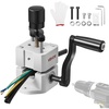 image:imageVEVOR Manual Wire Stripping Machine 0061 in Portable Copper Stripper with Hand Crank or Drill Powered 64Mn Quenched Blades 45 Steel Rollers ABS amp PC Wire Peeler for Scrap Copper RecyclingHand Crank or Drill Powered