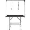 image:imageVEVOR Pet Grooming Table 32 x18 Inch with Height Adjustable Arm 220LBS Static Weight Capacity Foldable Dog Groom Station with NoSit Haunch Holder with Grooming Loop for Medium and Small Dogs46x24 Inch