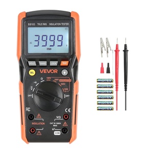 image:imageVEVOR Digital Multimeter 6000Count TRMS DCAC Voltmeter Current Tester AutoRanging Multimeter for Current Voltage Resistance Capacitance Temperature Diodes Continuity Low Impedance Measurment1000V No current detection