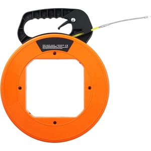 image:imageVEVOR Fish Tape 100 ft 16inch Fiberglass Wire Puller with Optimized Housing and Handle EasytoUse Cable Puller Tool Flexible Wire Fishing Tools for Wall and Electrical Conduit NonConductiveOrange