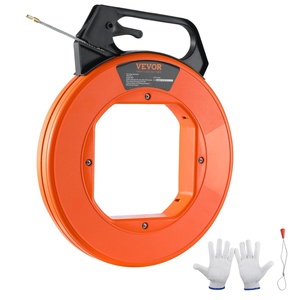 image:imageVEVOR Fish Tape NonConductive EasytoUse Cable Puller Tool with Optimized Housing and Handle for Flexible Wire Fishing in Walls and Electrical Conduit 316inch PET Fish Tape100 ft  316inch
