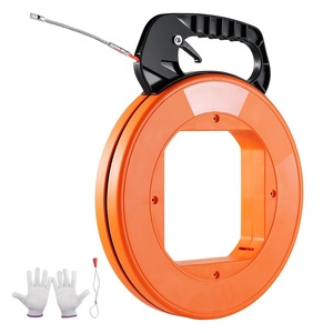 image:imageVEVOR Fish Tape NonConductive EasytoUse Cable Puller Tool with Optimized Housing and Handle for Flexible Wire Fishing in Walls and Electrical Conduit 316inch PET Fish Tape100foot  14inch