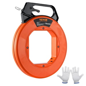 image:imageVEVOR Fish Tape NonConductive EasytoUse Cable Puller Tool with Optimized Housing and Handle for Flexible Wire Fishing in Walls and Electrical Conduit 316inch PET Fish Tape240foot  18inch