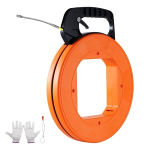 image:imageVEVOR Fish Tape NonConductive EasytoUse Cable Puller Tool with Optimized Housing and Handle for Flexible Wire Fishing in Walls and Electrical Conduit 316inch PET Fish Tape200 ft  316inch