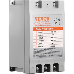 image:imageVEVOR Single Phase to 3 Phase Converter  10HP 30A 220V InputOutput Digital Phase Shifter for Residential amp Light Commercial Use One Converter for One Motor Only5HP15A