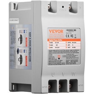 image:imageVEVOR Single Phase to 3 Phase Converter  10HP 30A 220V InputOutput Digital Phase Shifter for Residential amp Light Commercial Use One Converter for One Motor Only2HP7A